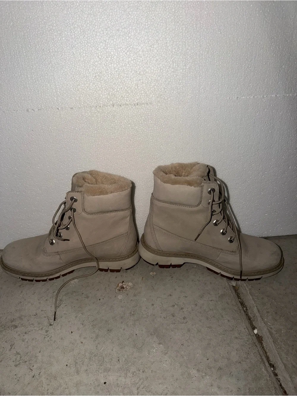 Timberland Women's Fur-Lined Lace-Up Boots